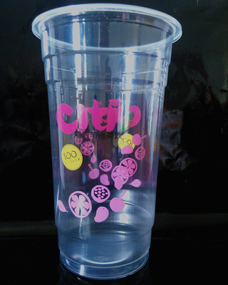 一次性塑料奶茶杯加厚可印LOGO圖 上海白石賜塑業(yè)產品解析